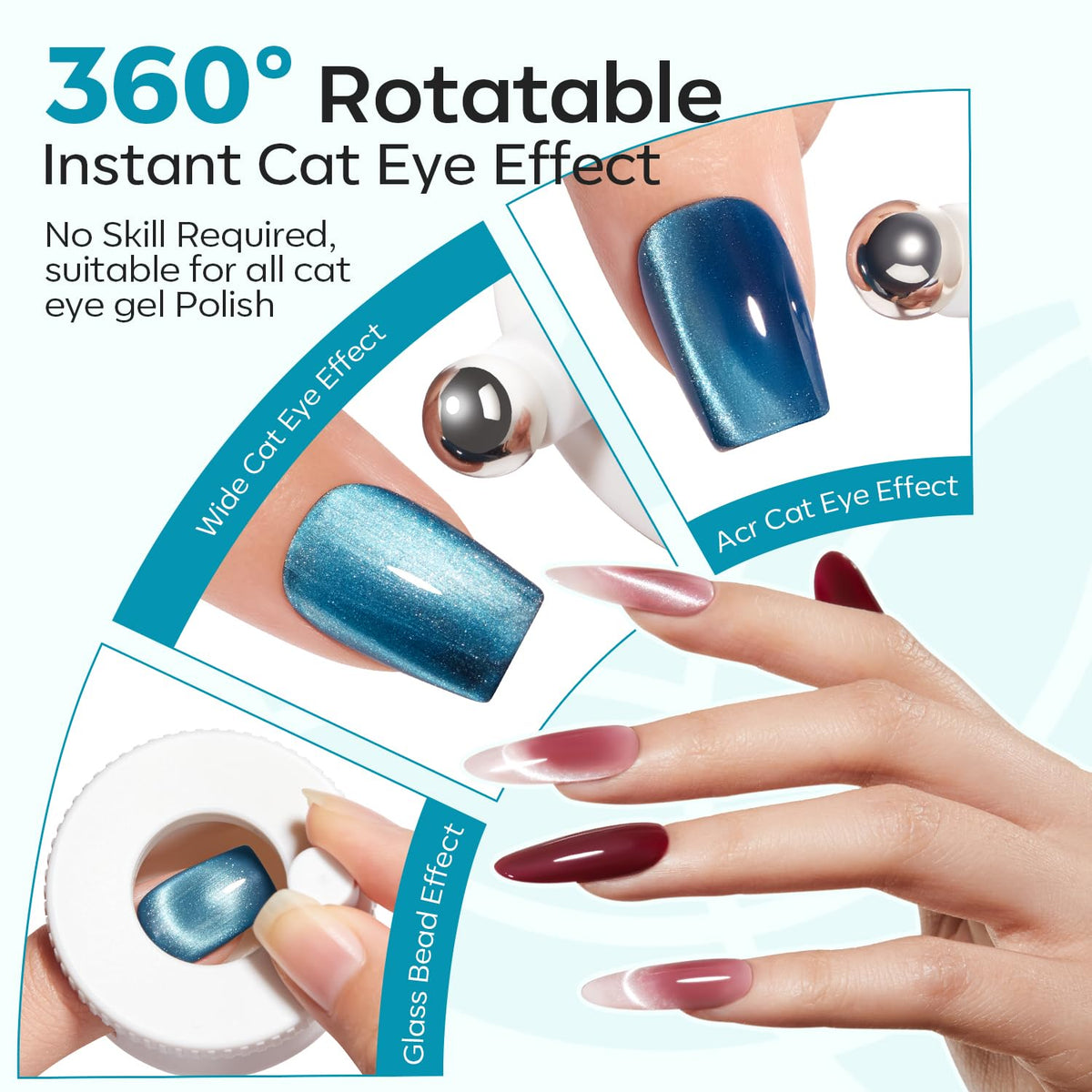 modelones Cat Eye Magnet tool side view showing ergonomic design
