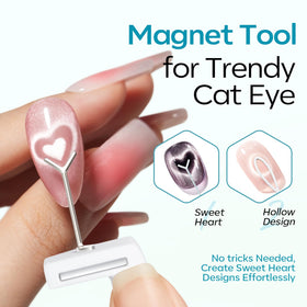 modelones Cat Eye Magnet tool with various cat eye nail designs