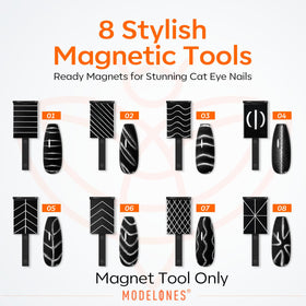 modelones Cat Eye Magnet Tools displayed on a table
