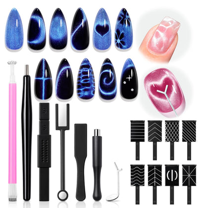 modelones Cat Eye Magnet Tools set with 15 different shapes