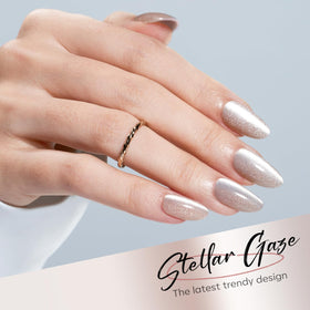 modelones Cat Eye Press On Nails Almond in various sizes