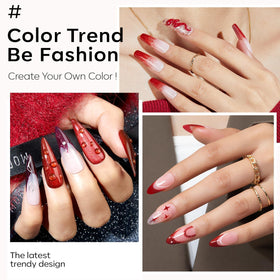modelones Cat Eye Red Gel Nail Polish bottle