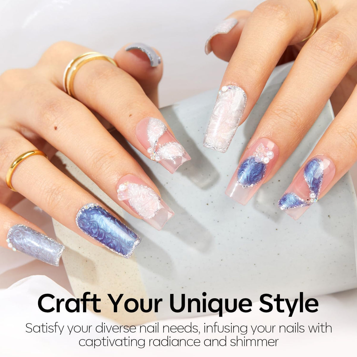modelones Chrome Gel Nail Polish application brush close-up