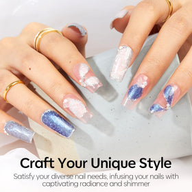 modelones Chrome Gel Nail Polish application brush close-up