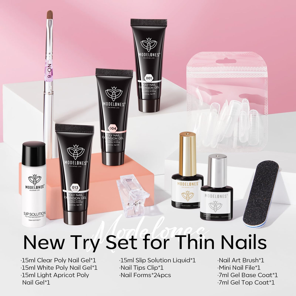modelones Clear poly gel tube 15ml