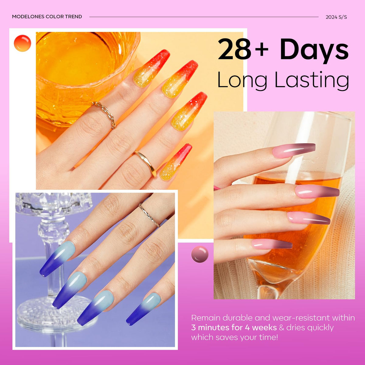 modelones Color Changing Gel Nail Polish set packaging