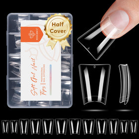 modelones Duck Nail Tips Short Flare Half Cover Kit front view