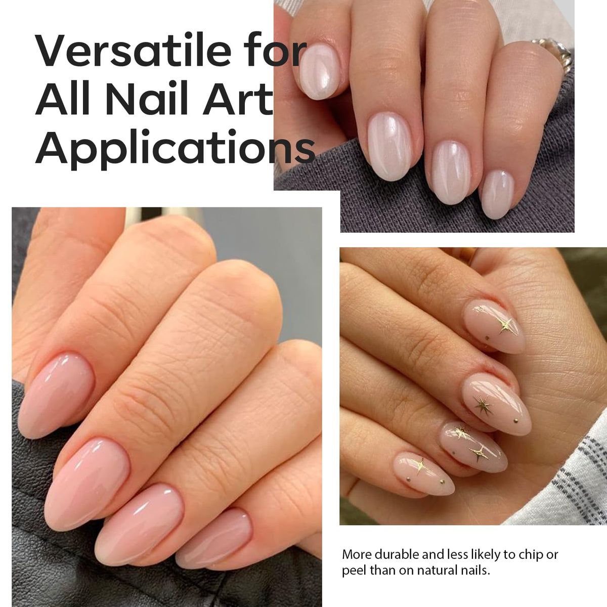 modelones Extra Short Almond Nail Tips assorted sizes
