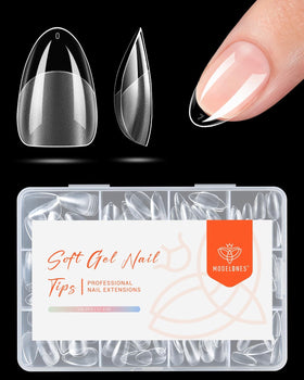 modelones Extra Short Almond Nail Tips packaging front view