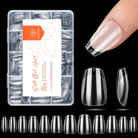 Modelones Extra Short Coffin Nail Tips 216 pcs packaging front view