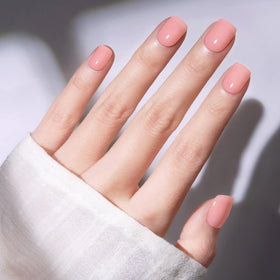 modelones Extra Short Press on Nails Peach Jelly kit with accessories