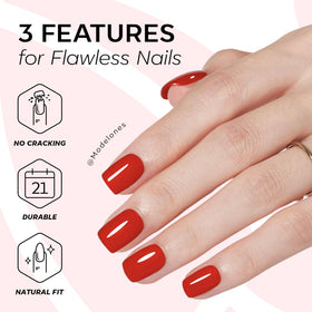 modelones Extra Short Press On Nails with nail glue and adhesive tabs