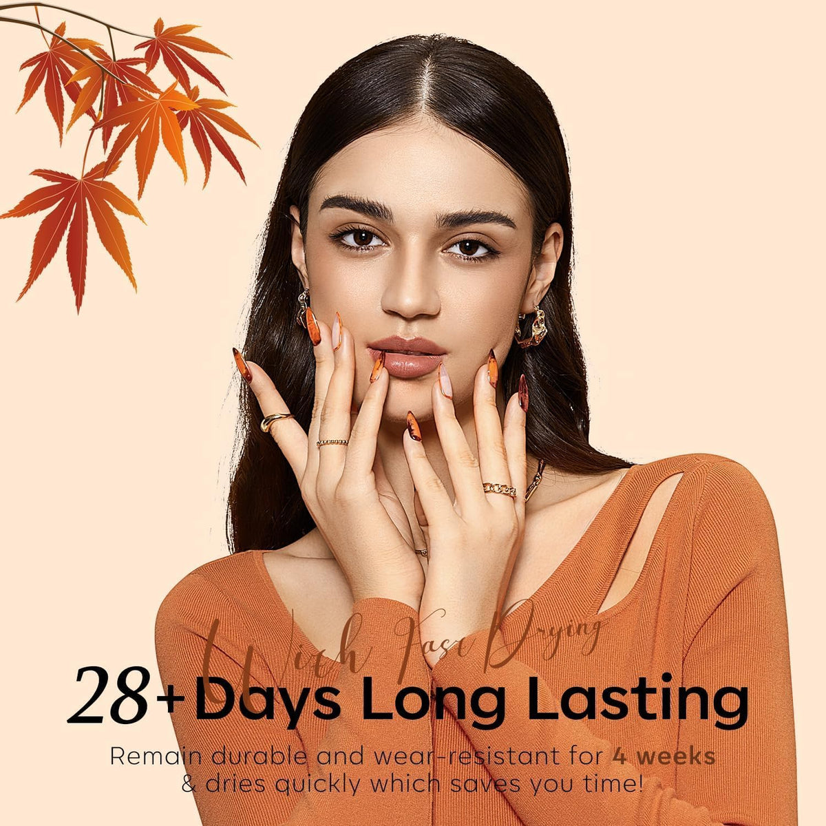 modelones Fall Gel Nail Polish Set packaging and colours