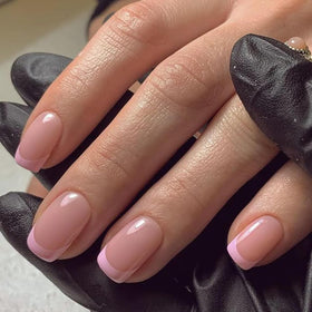 modelones French Tip Press on Nails Short front view