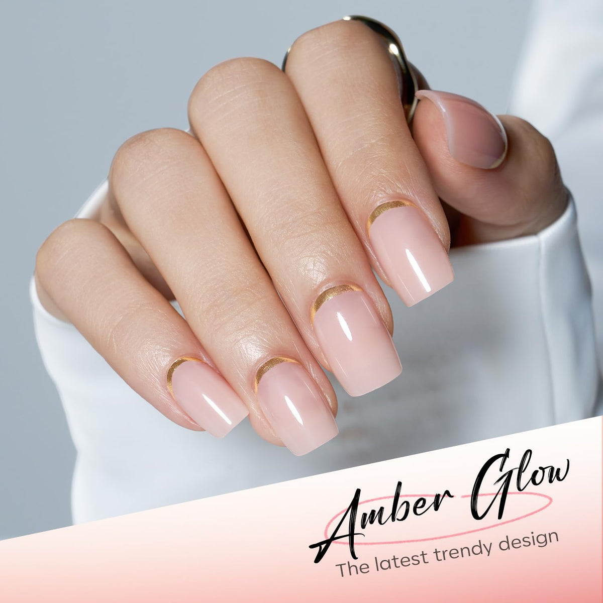 modelones French Tip Press on Nails Short in various sizes