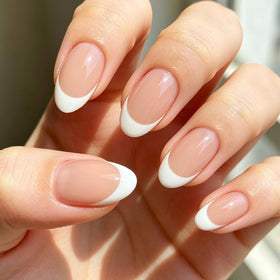 modelones French Tip Press on Nails with included nail glue and accessories