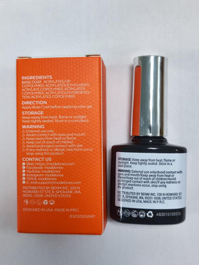 modelones Gel Base Coat Nail Polish 15ml with nail art tools