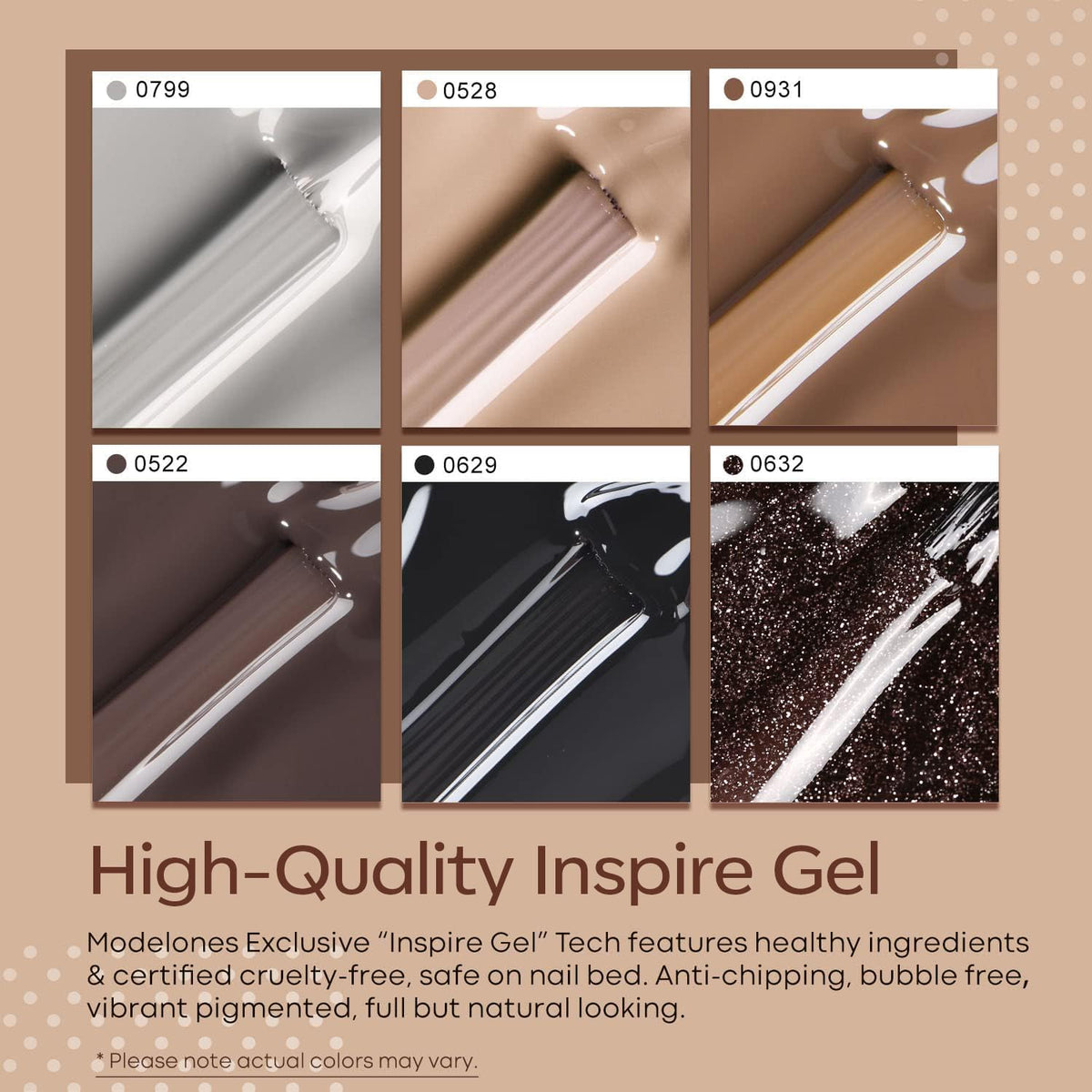 modelones Gel Nail Polish application on nails