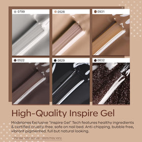 modelones Gel Nail Polish application on nails