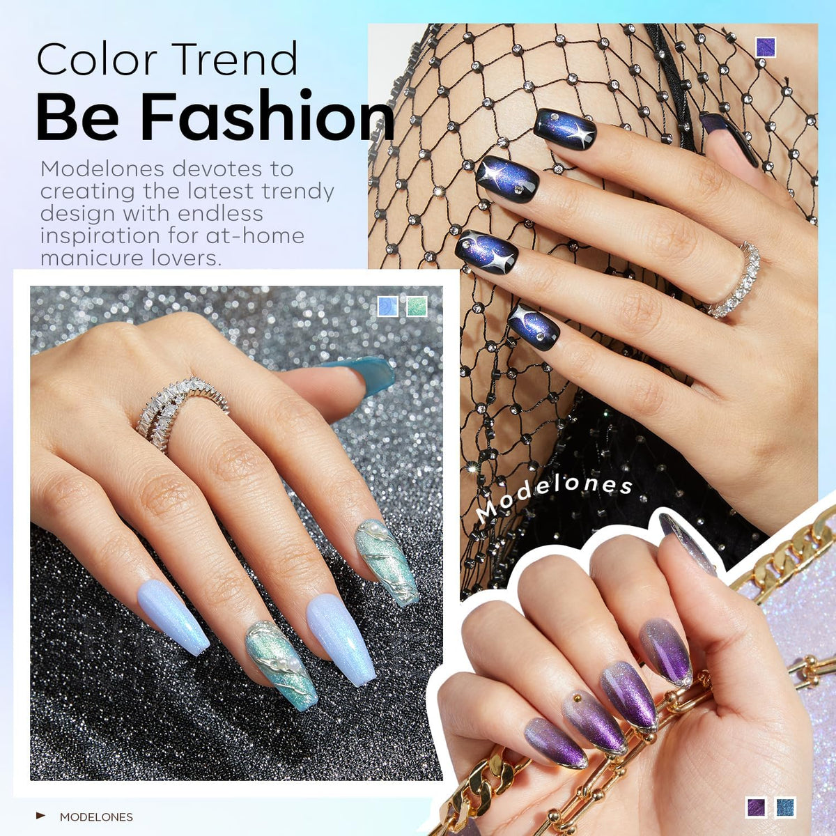 modelones Gel Nail Polish application on nails