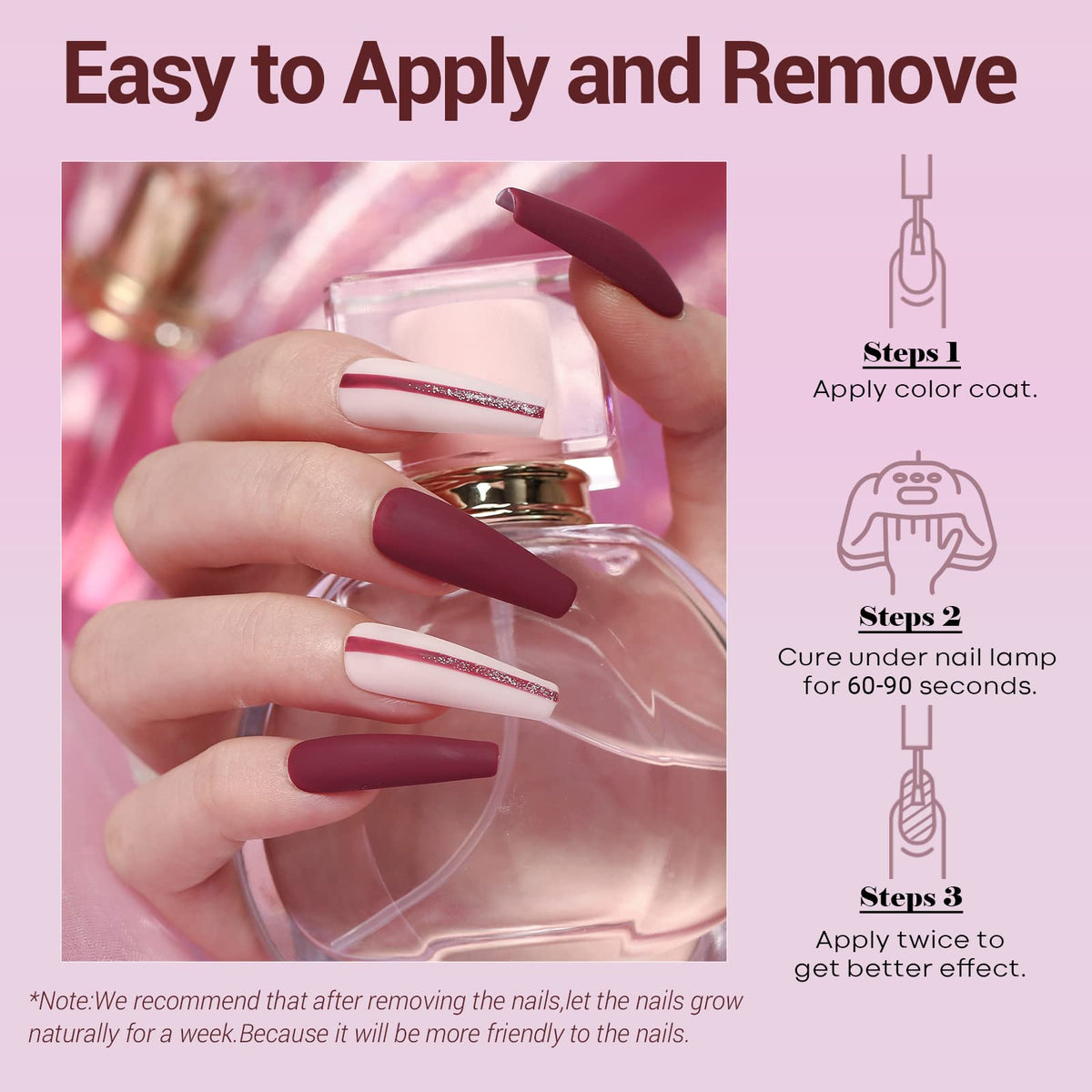 modelones Gel Nail Polish application on nails
