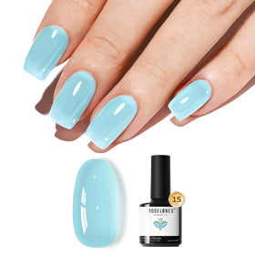 modelones Gel Nail Polish Blue Jelly 15ml bottle front view
