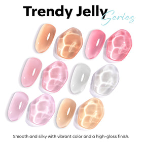 modelones Gel Nail Polish Blue Jelly nail art design
