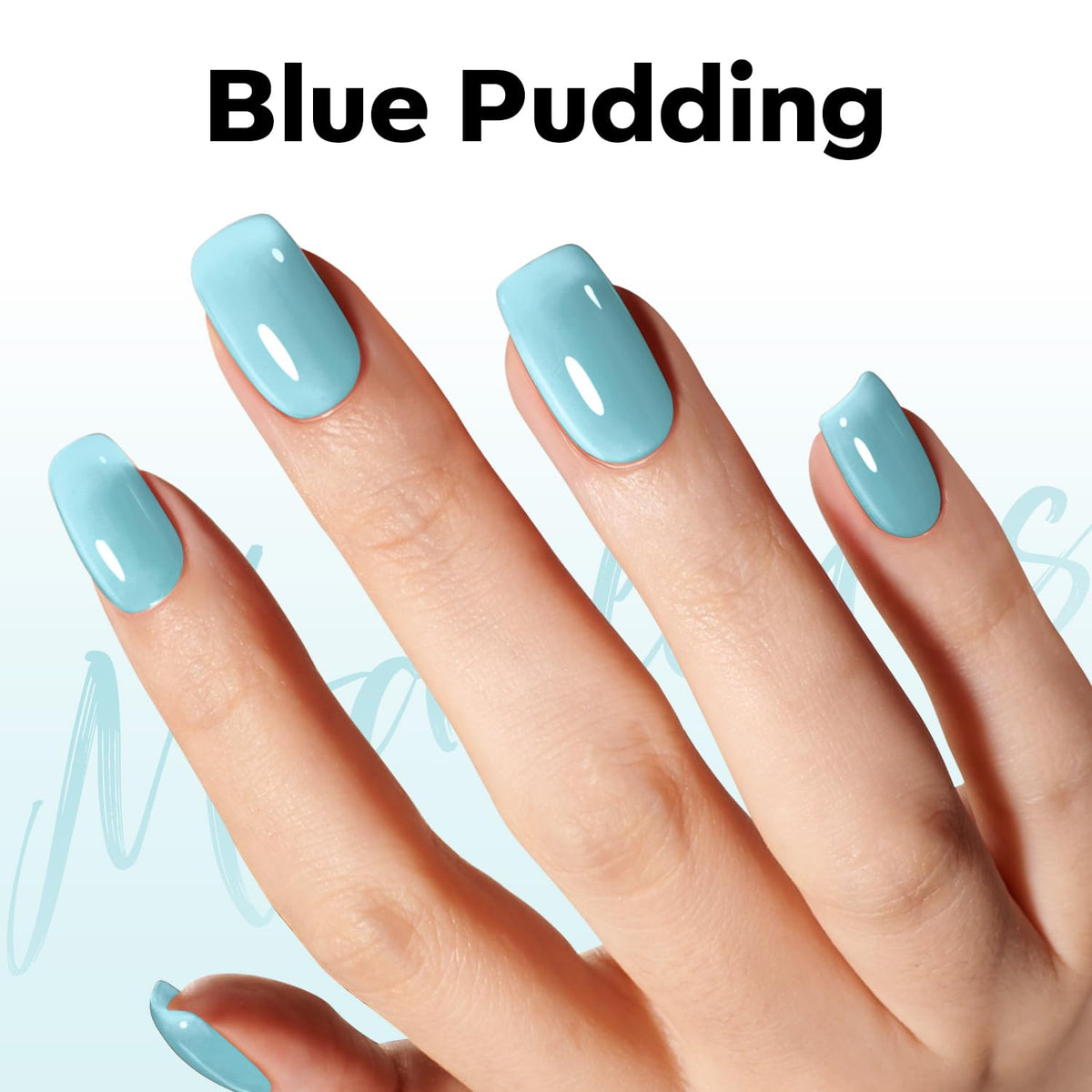 modelones Gel Nail Polish Blue Jelly packaging details