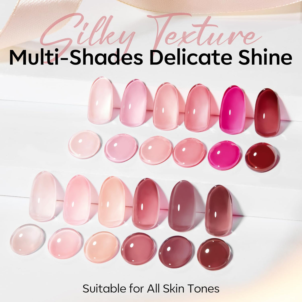 modelones Gel Nail Polish bottles arranged elegantly