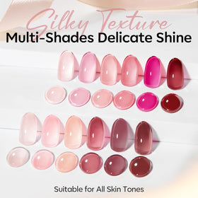 modelones Gel Nail Polish bottles arranged elegantly