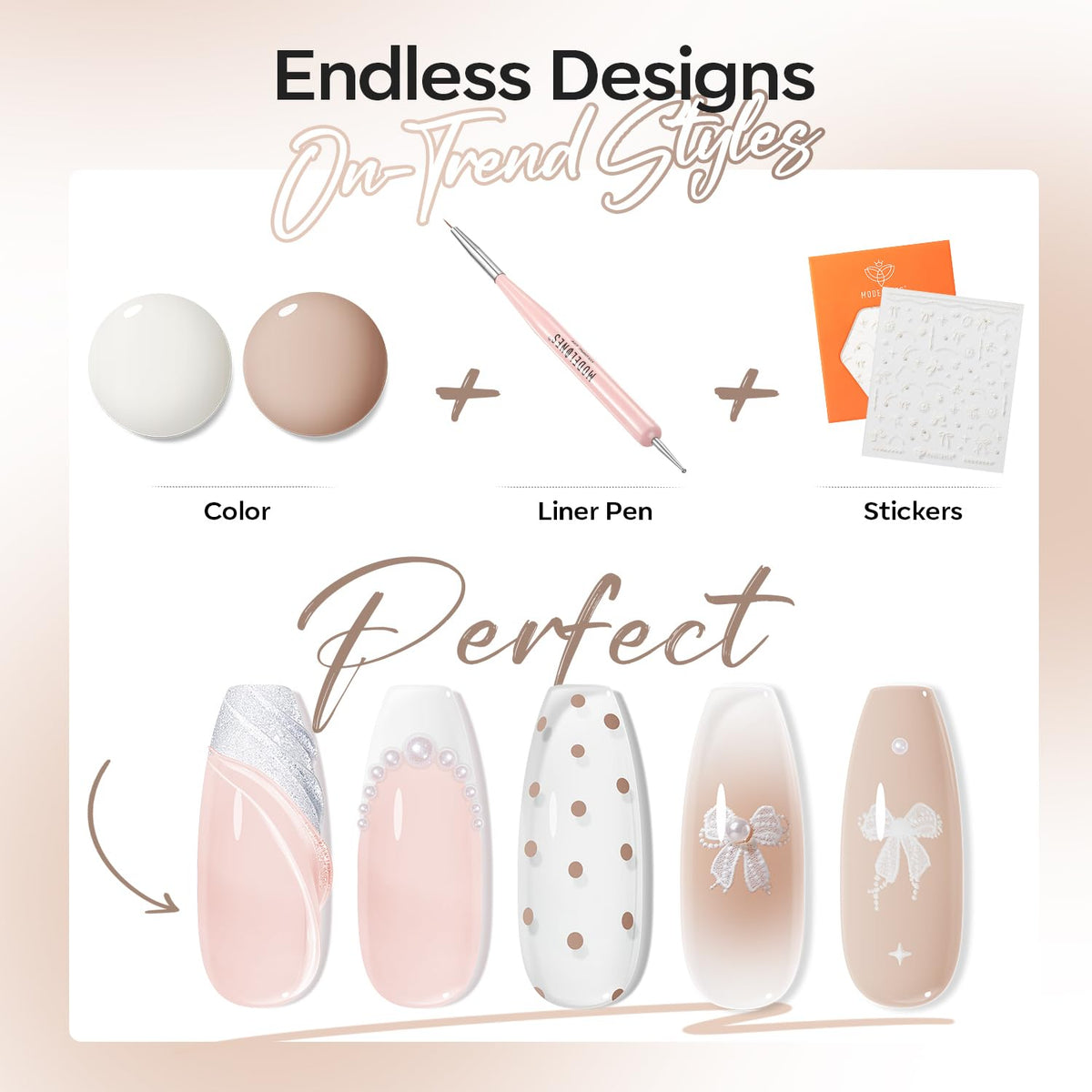 modelones Gel Nail Polish brush for easy application