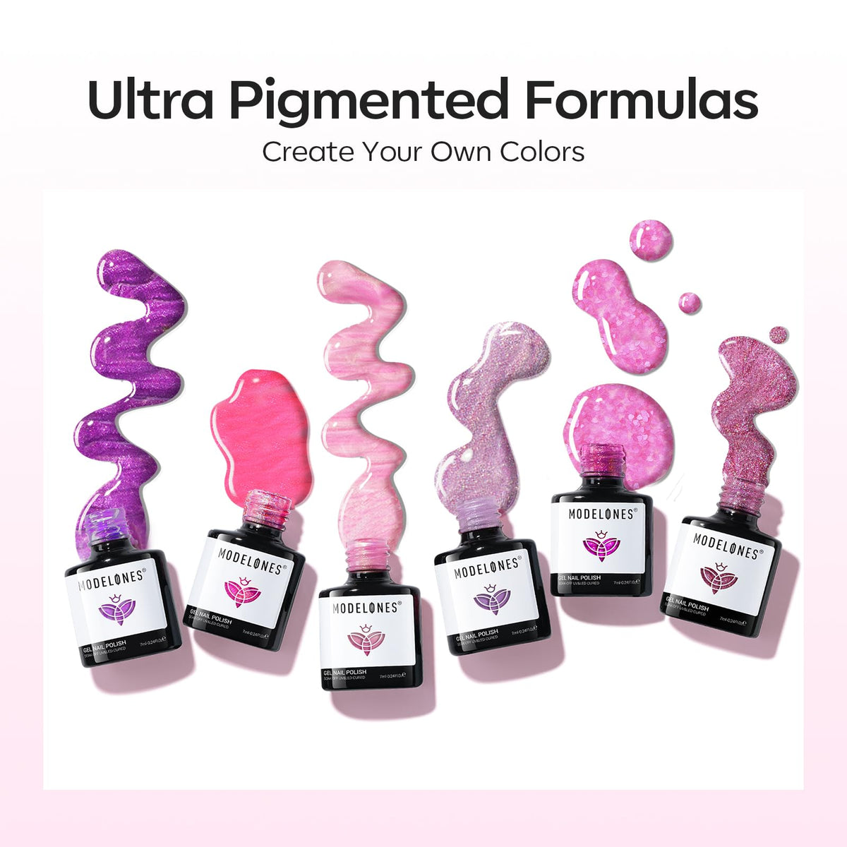 modelones Gel Nail Polish curing under UV light