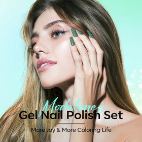 modelones Gel Nail Polish in light sea green shade bottle