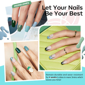 modelones Gel Nail Polish in pastel blue shade bottle