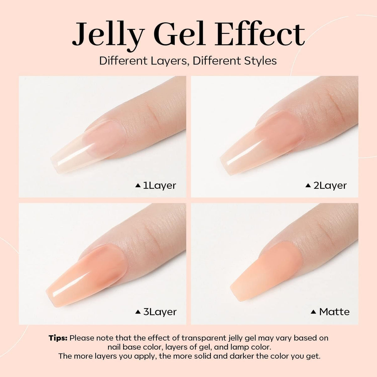 modelones Gel Nail Polish Jelly Nude 15ml in lifestyle setting