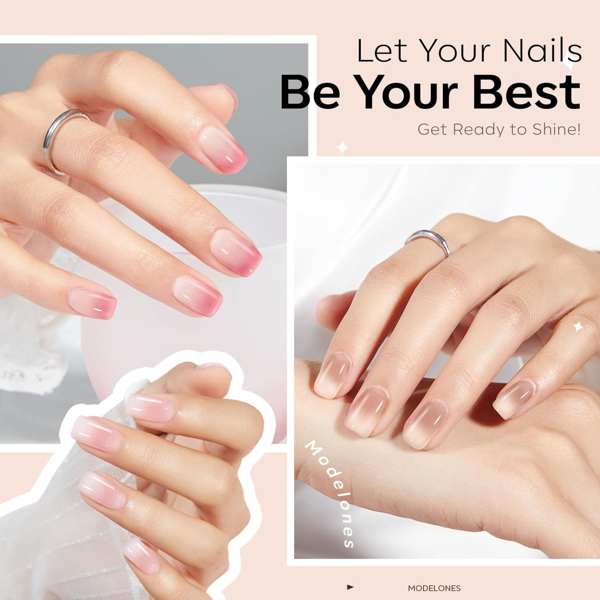 modelones Gel Nail Polish Kit showing the Colour Window design