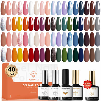 modelones Gel Nail Polish Set 28 Colors front view