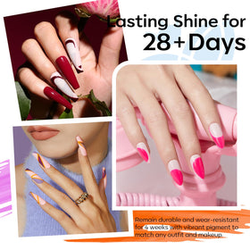 modelones Gel Nail Polish Set 28 colours displayed in packaging