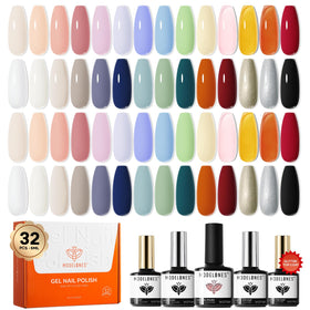 modelones Gel Nail Polish Set 32PCS front view with various colours
