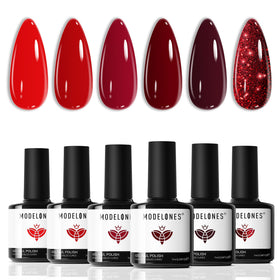 modelones Gel Nail Polish Set 6 colours front view