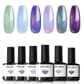 modelones Gel Nail Polish Set 6 Colours front view