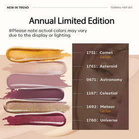 modelones Gel Nail Polish Set 6 Colours Glitter Burgundy and Glitter Nude