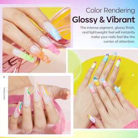modelones Gel Nail Polish Set application brush