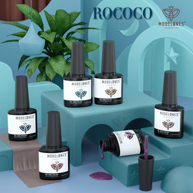 modelones Gel Nail Polish Set displayed on a nail art table