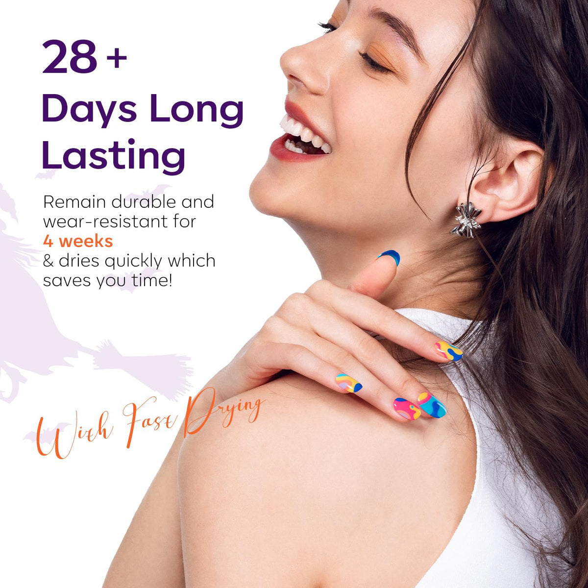 modelones Gel Nail Polish Set in use with a manicure