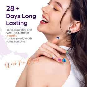modelones Gel Nail Polish Set in use with a manicure