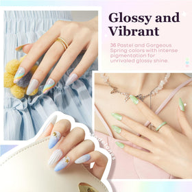 modelones Gel Nail Polish set including top coats