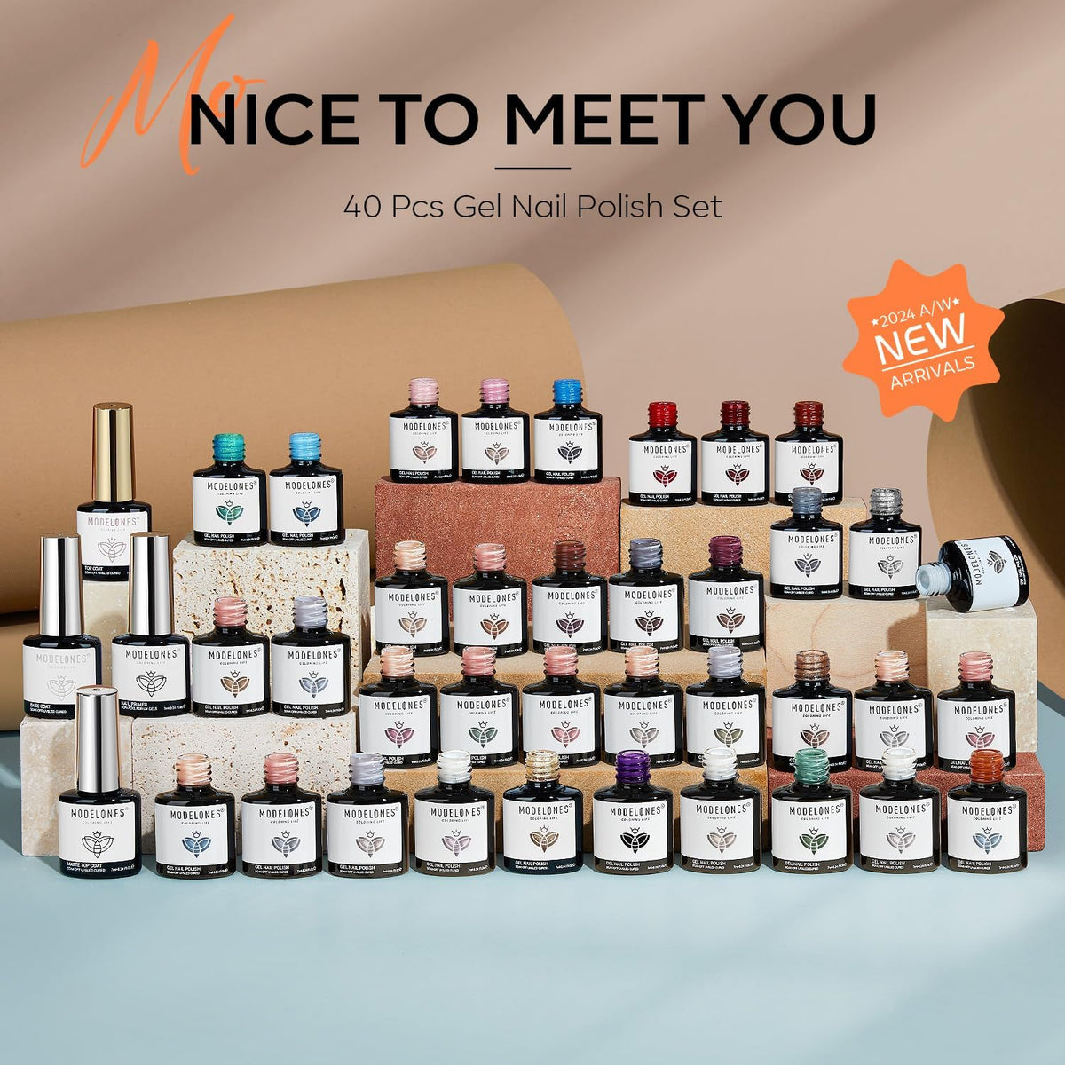 modelones gel nail polish set packaging