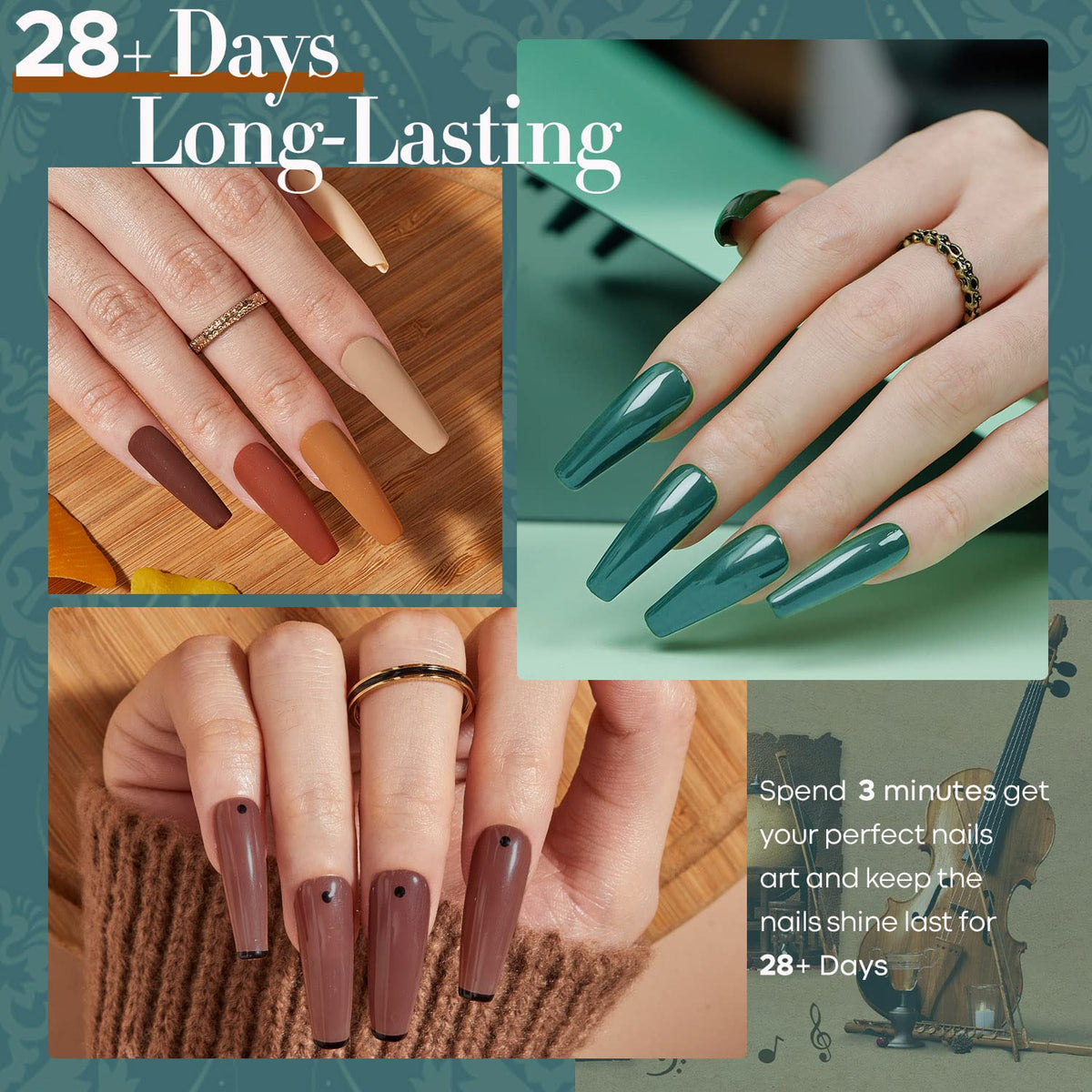 modelones Gel Nail Polish Set packaging and bottles