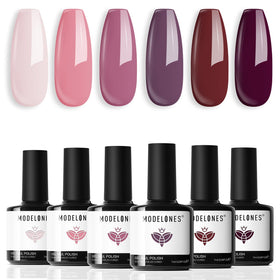modelones Gel Nail Polish Set packaging with 6 bottles